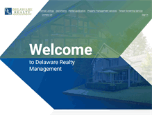 Tablet Screenshot of delawarerealtymanagement.com